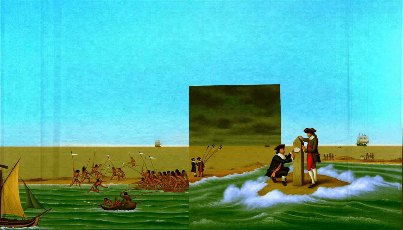 Ilustração da expedição de Jan Carstensz no Golfo de Carpentaria (1623)