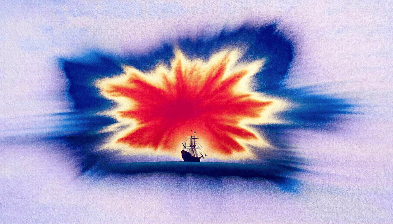 Mapa das expedições de Abel Tasman no sul do Pacífico